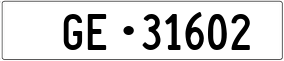 Trailer License Plate